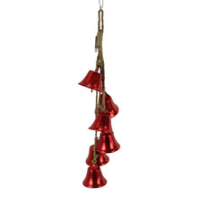 Ensemble de 6 ornements clochettes suspendus – Rouge
