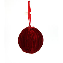 Boule en velours de 120 mm – Rouge