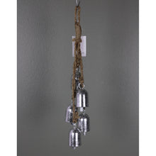 Ornement clochette suspendu – Argent – H. 15,5 po