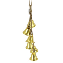 Ensemble de 6 ornements clochettes suspendus – Doré