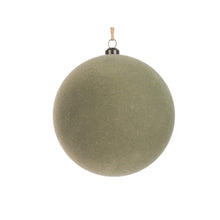 Boule floquée en velours – Vert – H. 120 mm