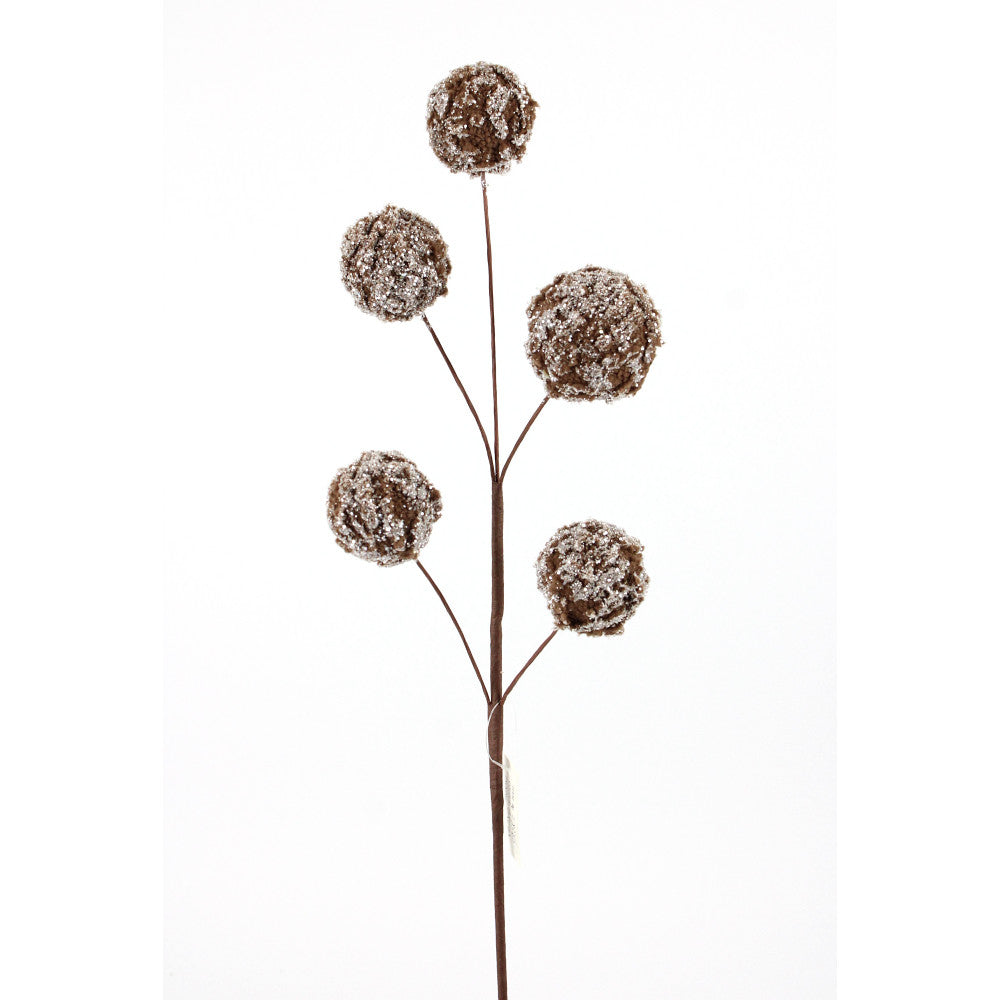 Tige de boules de neige – Brun
