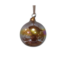 Boule irisée en verre – H. 3 po