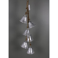 Ensemble de 6 ornements clochettes suspendus – Argent