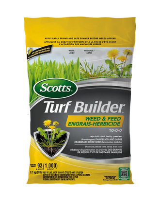Engrais et herbicide à gazon Turf Builder 10-0-0 — photo sur fond blanc