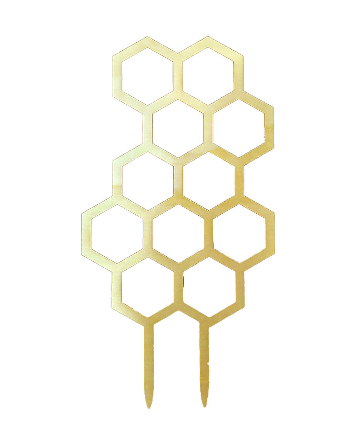 Tuteur en bois Honeycomb 14'' x 7.5'' — photo sur fond blanc