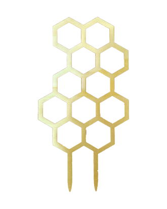 Tuteur en bois Honeycomb 14'' x 7.5'' — photo sur fond blanc