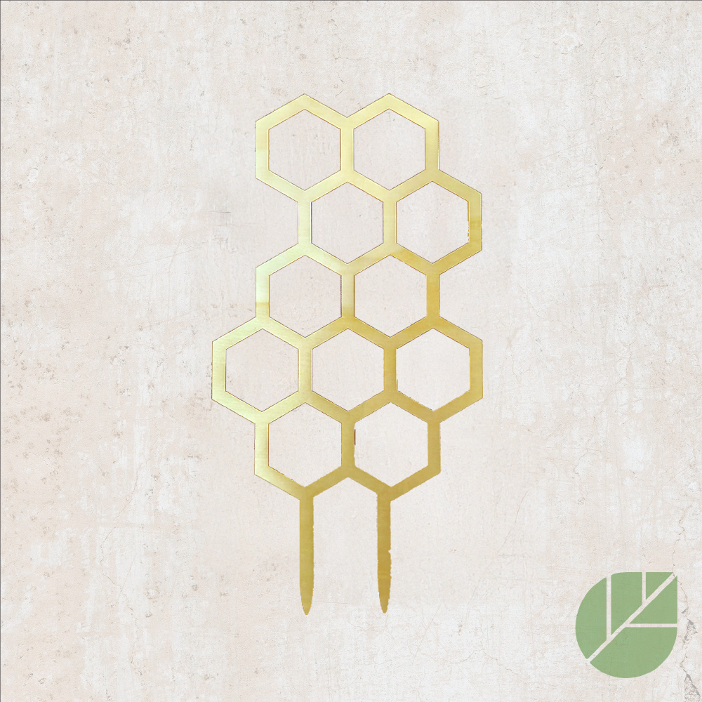 Honeycomb Wood Stake 14'' x 7.5''