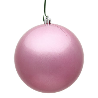 Boule de Noël rose — fini à effet bonbon