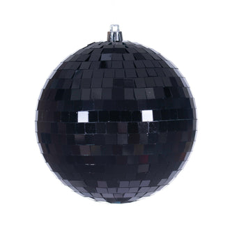Boule de Noël noire — effet miroir