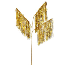 Tige décorative de stalactites en lamé à trois pointes – or – 36 po