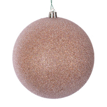 Boule de Noël givrée — or rose