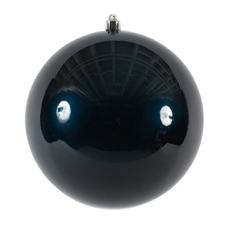 Boule de Noël bleu nuit — fini à effet bonbon