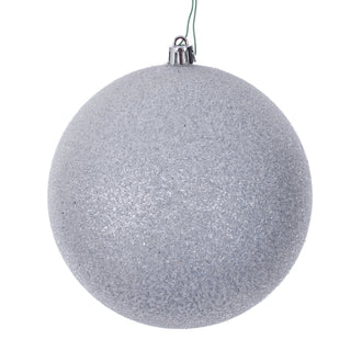 Boule de Noël givrée — argent