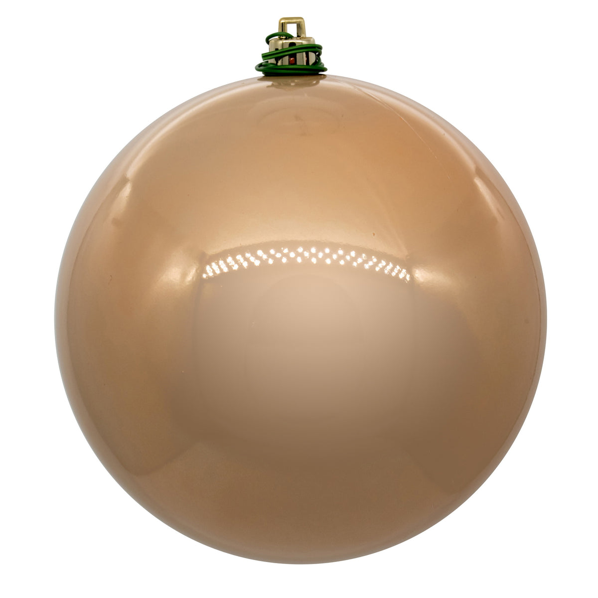 Boule de Noël café au lait — fini nacré