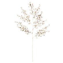 Tige décorative de pommes et baies mélangées – blanc – 24 po