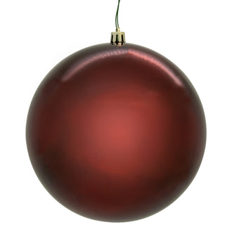 Boule de Noël lie-de-vin — fini brillant — sans joint