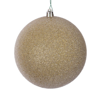 Boule de Noël givrée — or