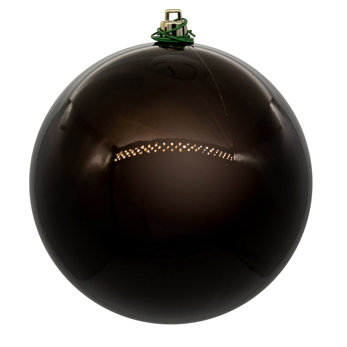 Boule de Noël chocolat — fini nacré