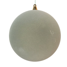 Boule de Noël floquée — vert sauge