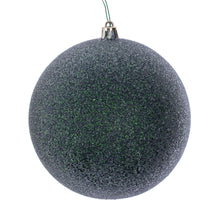 Boule de Noël givrée — vert nuit