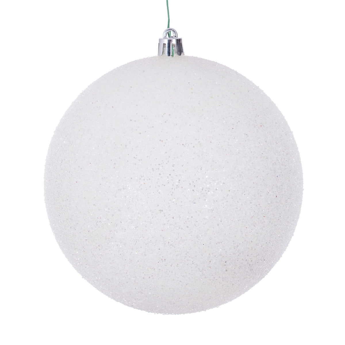 Boule de Noël givrée — blanc