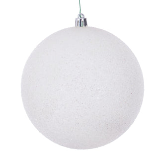 Boule de Noël givrée — blanc