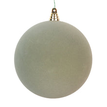 Boule de Noël floquée — vert sauge