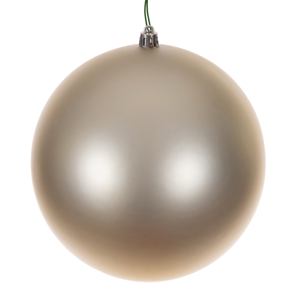 Boule de Noël champagne — fini mat — sans joint
