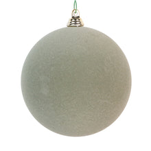 Boule de Noël floquée — vert sauge