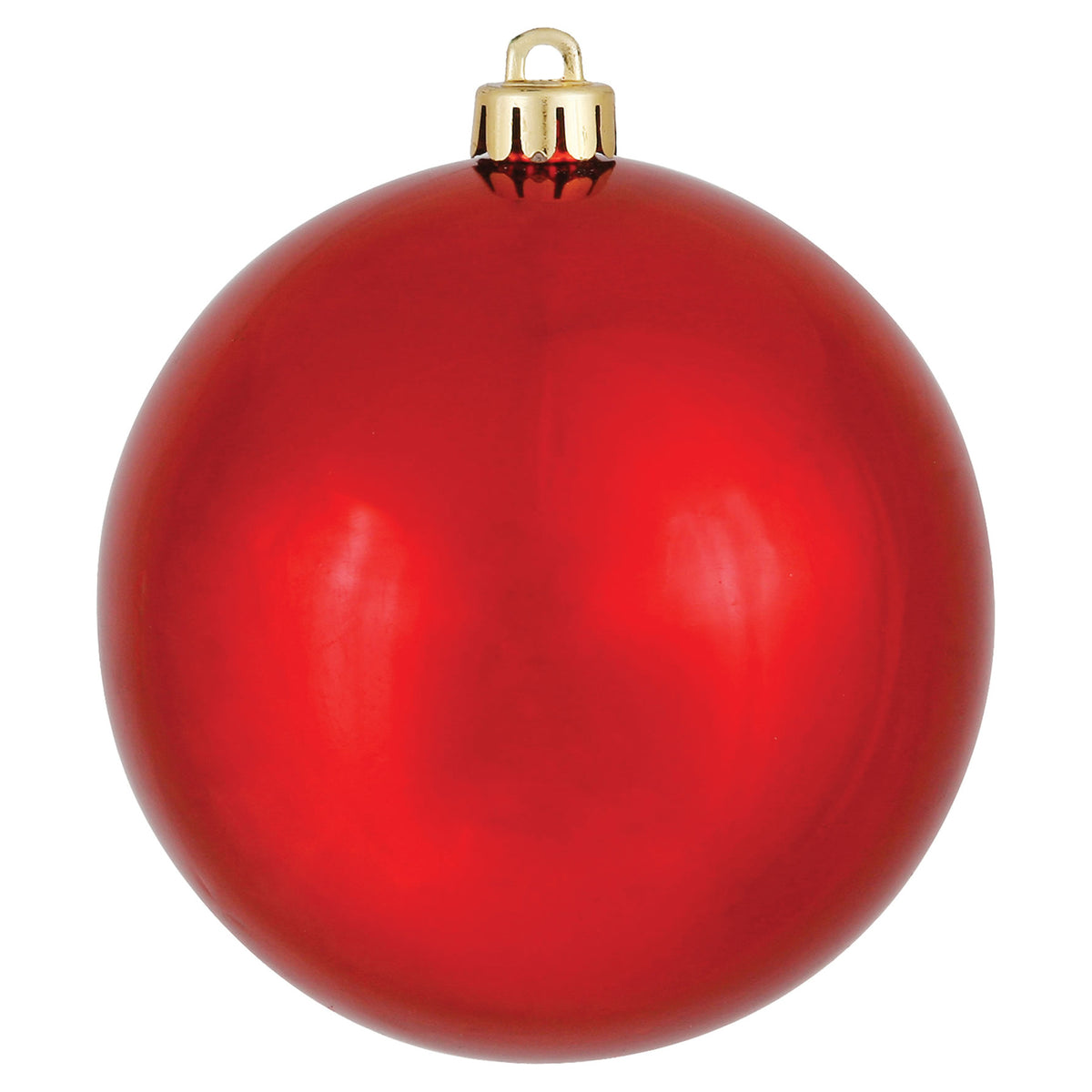 Boule de Noël rouge — fini brillant