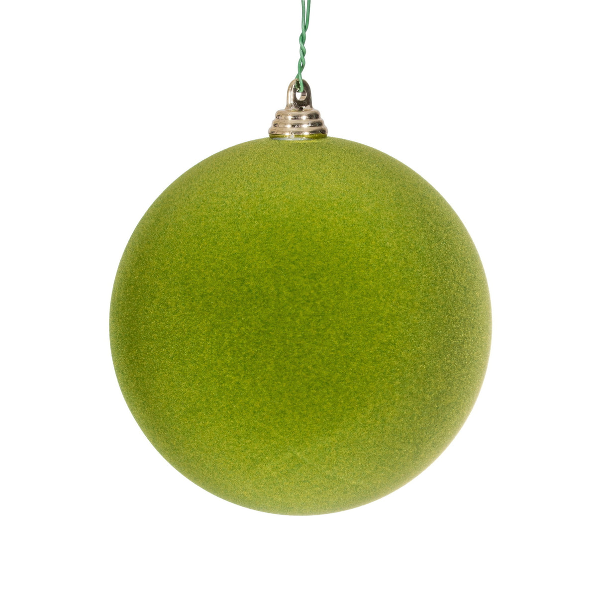 Boule de Noël floquée — vert mousse