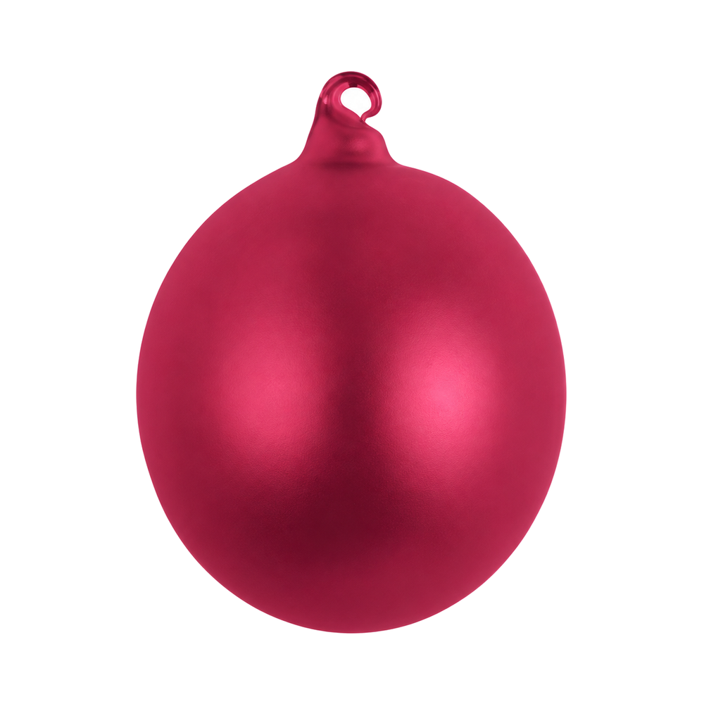 Boule de Noël mate Winward, rouge couture, 12 cm