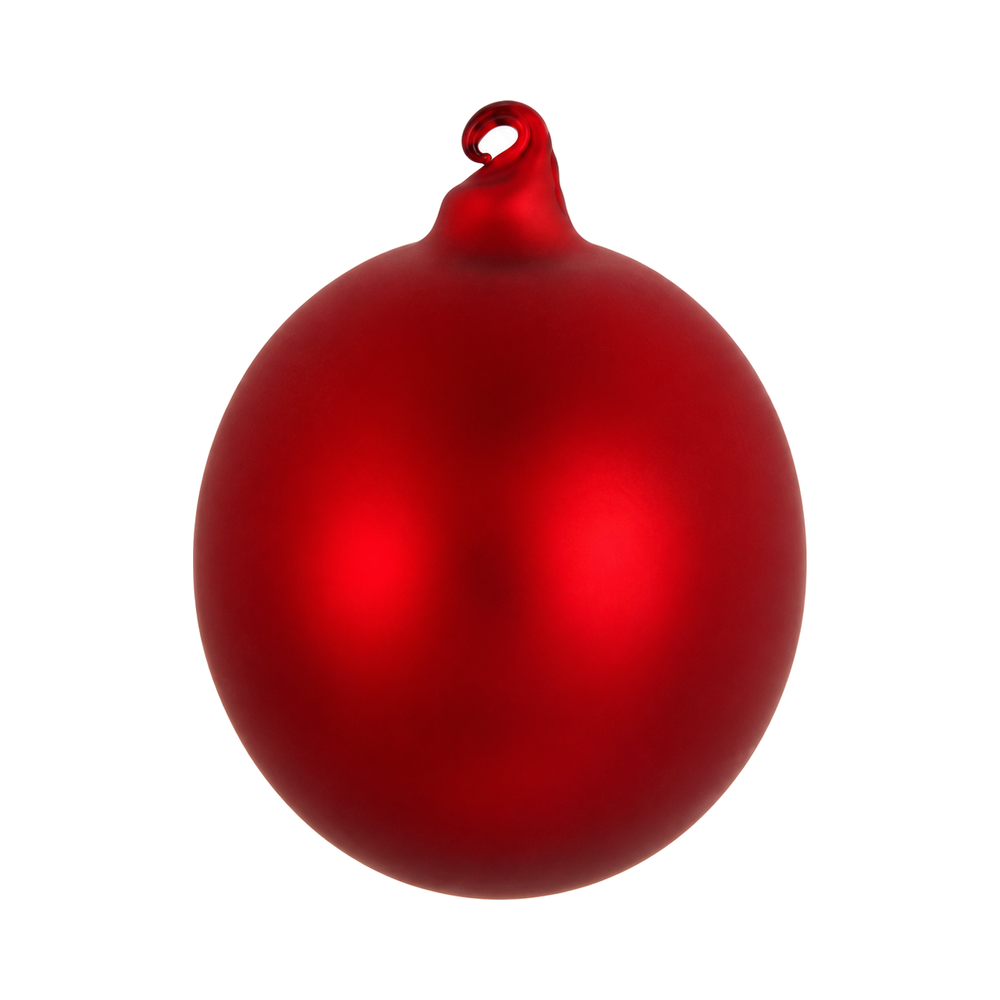 Boule de Noël mate Winward, rouge, 12 cm