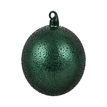 Boule de Noël en verre perlé Winward, vert foncé, 12 cm