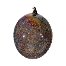 Boule de Noël en verre perlé Winward, noir, 12 cm