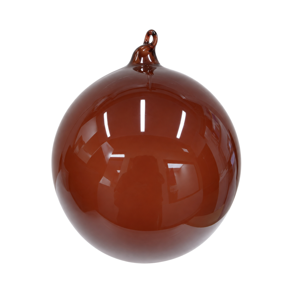 Boule de Noël Bubblegum Winward, chocolat, 12 cm