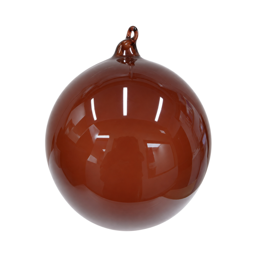 Boule de Noël Bubblegum Winward, chocolat, 12 cm