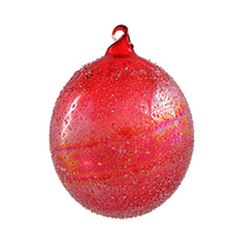 Boule de Noël perlée Winward, rouge, 12 cm
