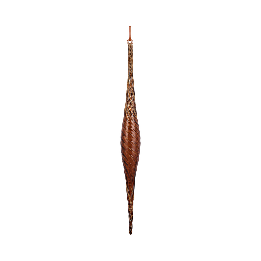 Ornement de Noël glaçon brun Winward, brun, 40,64 cm